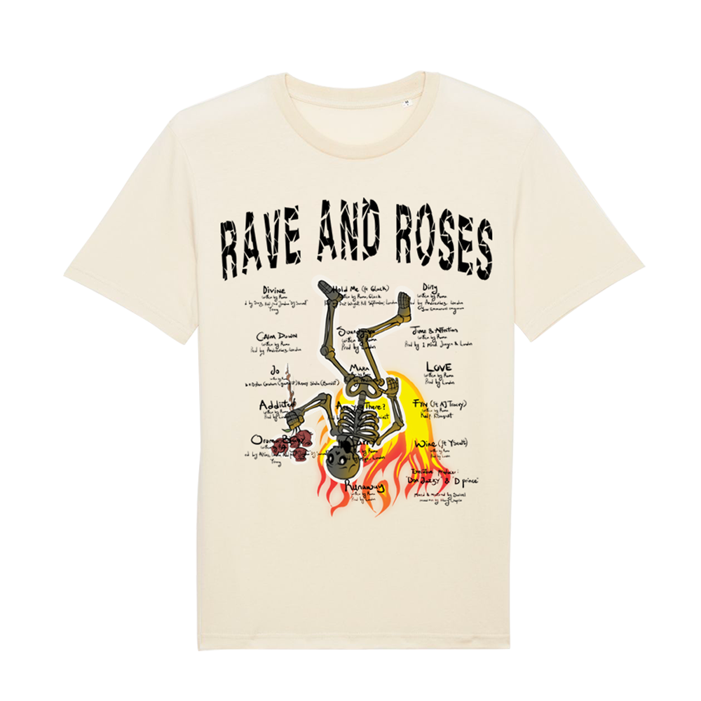 Pack CD Rave and Roses et Tee-shirt Beige