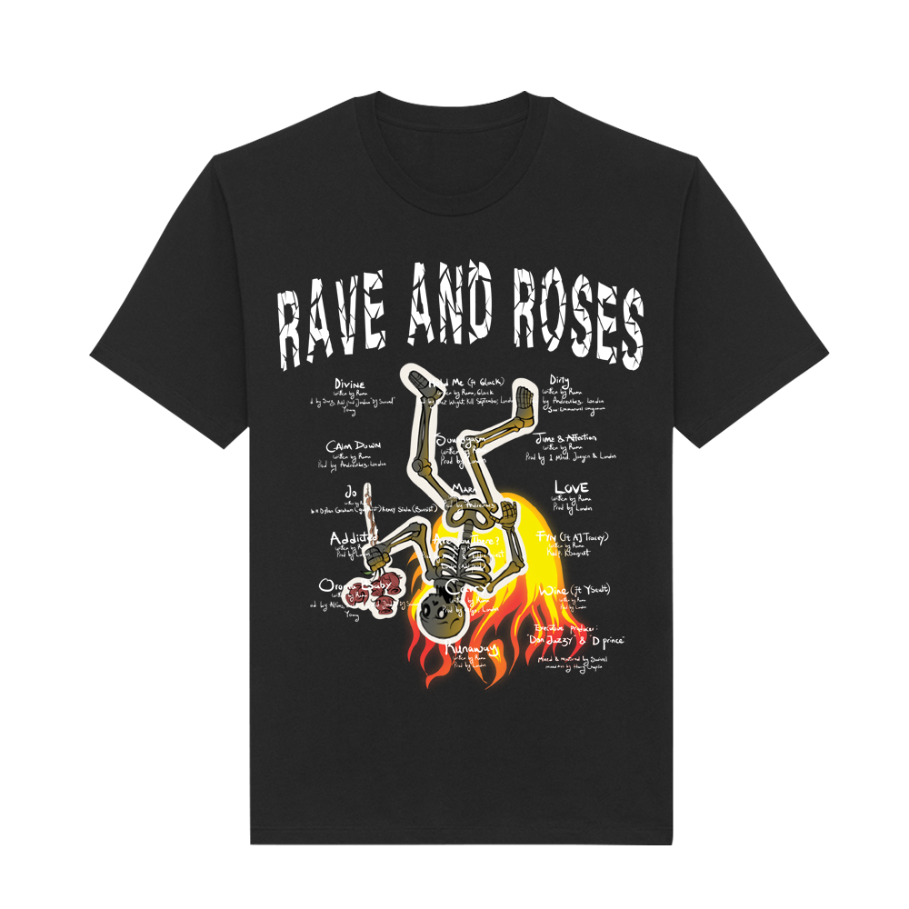 Pack CD Rave and Roses et Tee-shirt Noir